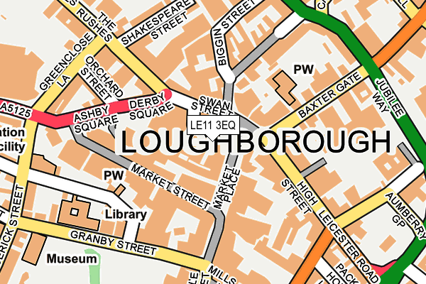 LE11 3EQ map - OS OpenMap – Local (Ordnance Survey)