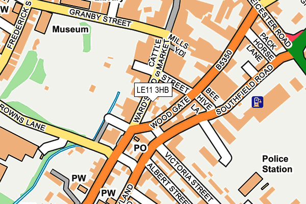LE11 3HB map - OS OpenMap – Local (Ordnance Survey)