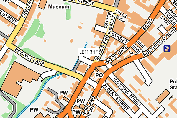 LE11 3HF map - OS OpenMap – Local (Ordnance Survey)