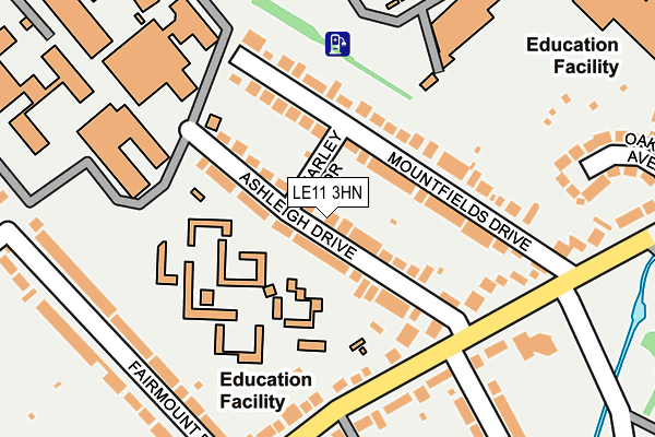 LE11 3HN map - OS OpenMap – Local (Ordnance Survey)