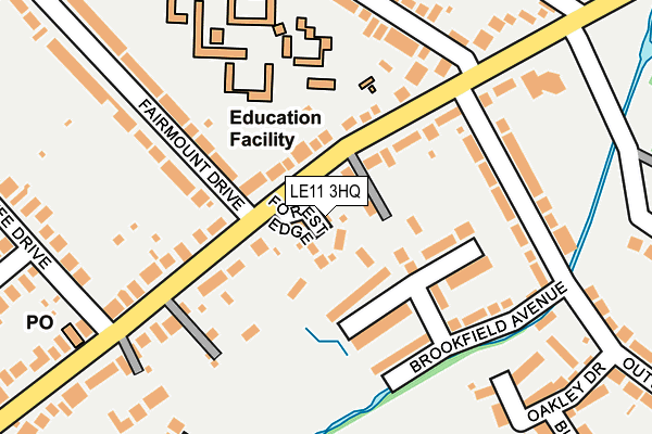 LE11 3HQ map - OS OpenMap – Local (Ordnance Survey)