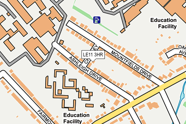 LE11 3HR map - OS OpenMap – Local (Ordnance Survey)