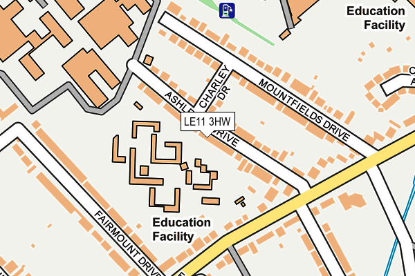 LE11 3HW map - OS OpenMap – Local (Ordnance Survey)