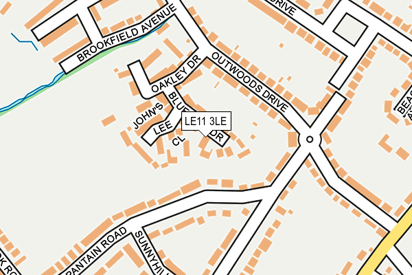 LE11 3LE map - OS OpenMap – Local (Ordnance Survey)
