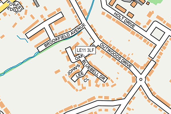LE11 3LF map - OS OpenMap – Local (Ordnance Survey)