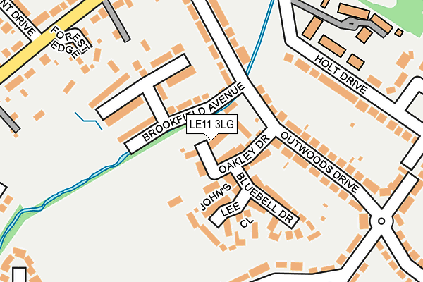LE11 3LG map - OS OpenMap – Local (Ordnance Survey)