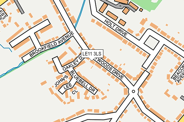LE11 3LS map - OS OpenMap – Local (Ordnance Survey)