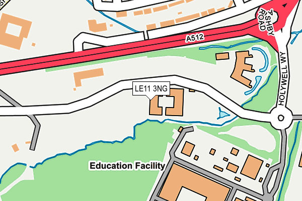 LE11 3NG map - OS OpenMap – Local (Ordnance Survey)