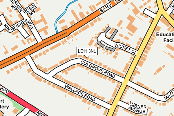 LE11 3NL map - OS OpenMap – Local (Ordnance Survey)