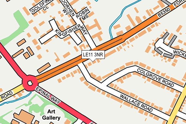 LE11 3NR map - OS OpenMap – Local (Ordnance Survey)