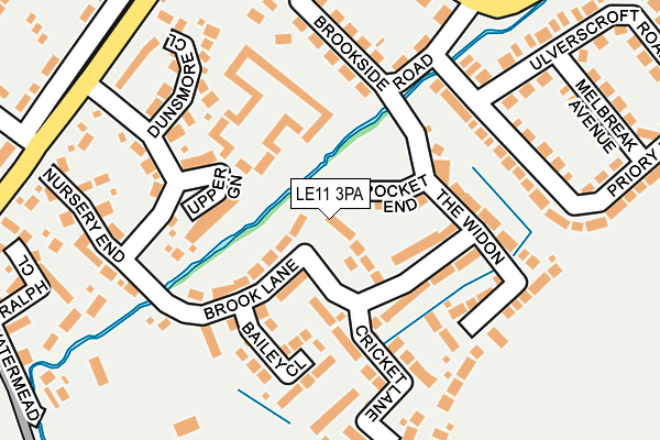 LE11 3PA map - OS OpenMap – Local (Ordnance Survey)