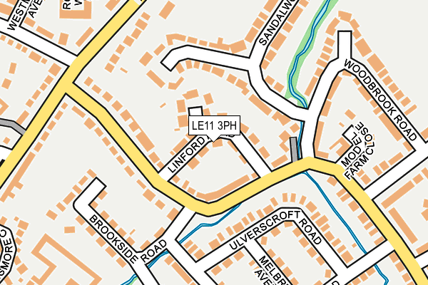 LE11 3PH map - OS OpenMap – Local (Ordnance Survey)
