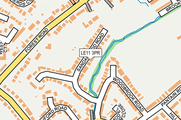 LE11 3PR map - OS OpenMap – Local (Ordnance Survey)