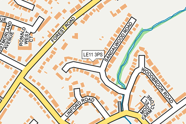 LE11 3PS map - OS OpenMap – Local (Ordnance Survey)