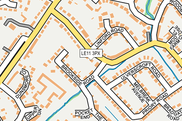 LE11 3PX map - OS OpenMap – Local (Ordnance Survey)