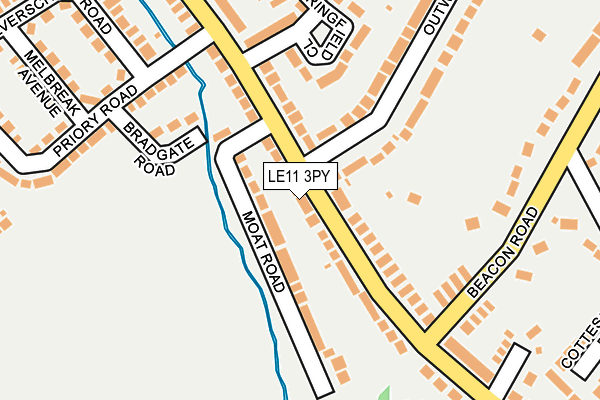 LE11 3PY map - OS OpenMap – Local (Ordnance Survey)