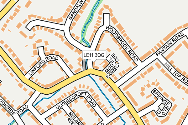 LE11 3QG map - OS OpenMap – Local (Ordnance Survey)