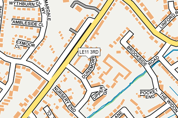LE11 3RD map - OS OpenMap – Local (Ordnance Survey)