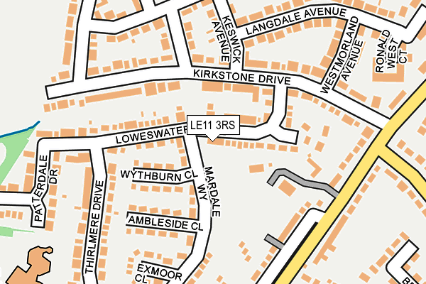 LE11 3RS map - OS OpenMap – Local (Ordnance Survey)