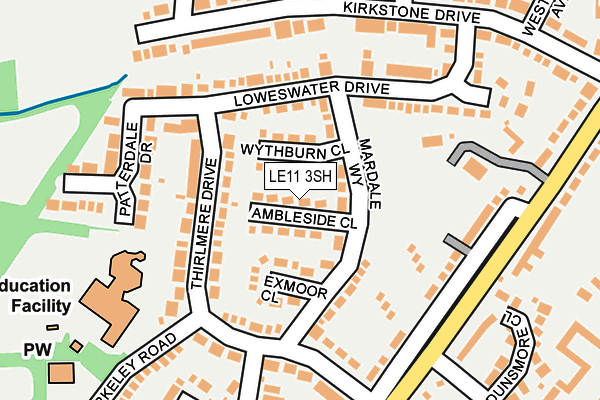 LE11 3SH map - OS OpenMap – Local (Ordnance Survey)