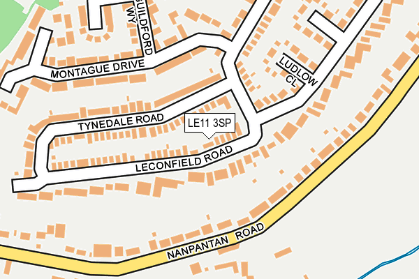 LE11 3SP map - OS OpenMap – Local (Ordnance Survey)