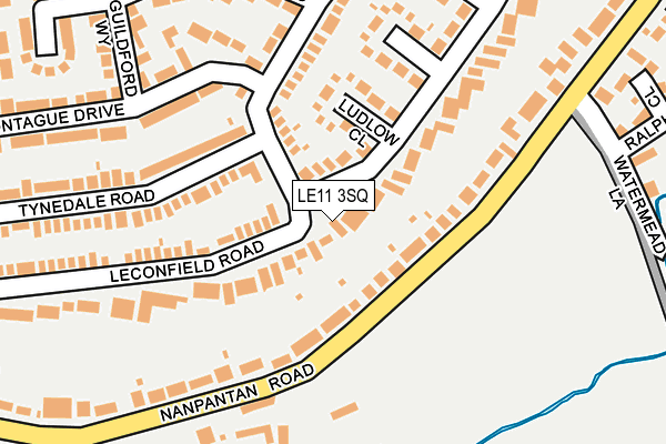 LE11 3SQ map - OS OpenMap – Local (Ordnance Survey)