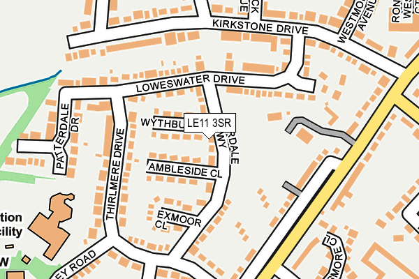 LE11 3SR map - OS OpenMap – Local (Ordnance Survey)