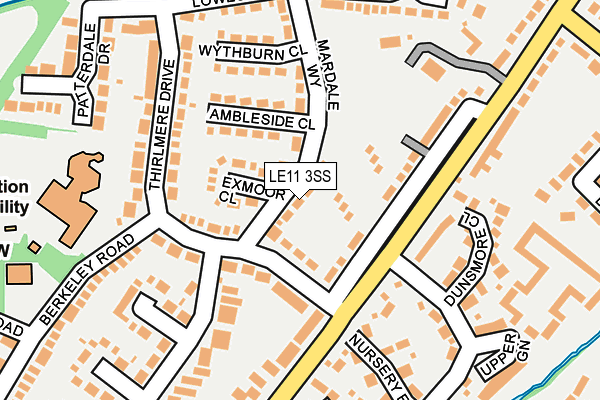 LE11 3SS map - OS OpenMap – Local (Ordnance Survey)