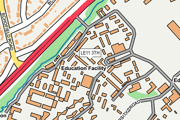 LE11 3TH map - OS OpenMap – Local (Ordnance Survey)