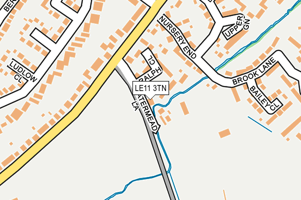 LE11 3TN map - OS OpenMap – Local (Ordnance Survey)