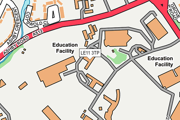 LE11 3TP map - OS OpenMap – Local (Ordnance Survey)