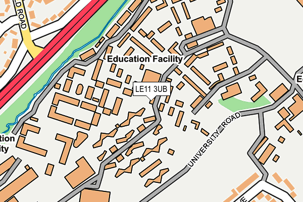 LE11 3UB map - OS OpenMap – Local (Ordnance Survey)