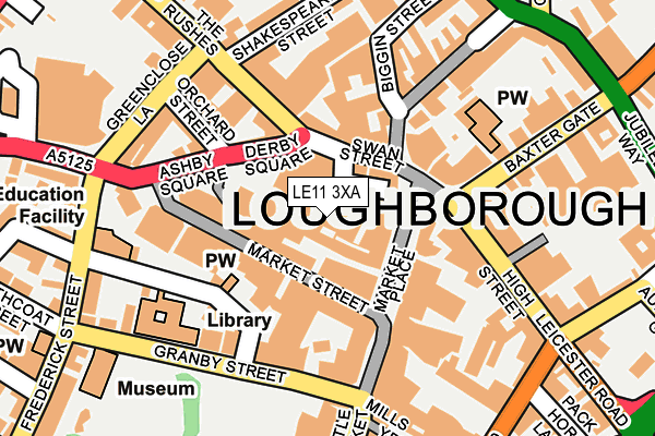 LE11 3XA map - OS OpenMap – Local (Ordnance Survey)