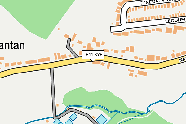 LE11 3YE map - OS OpenMap – Local (Ordnance Survey)