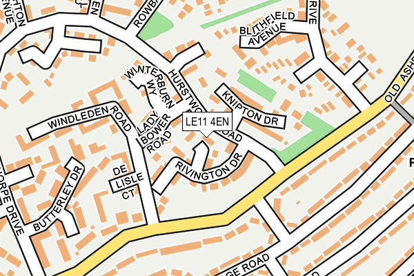 LE11 4EN map - OS OpenMap – Local (Ordnance Survey)