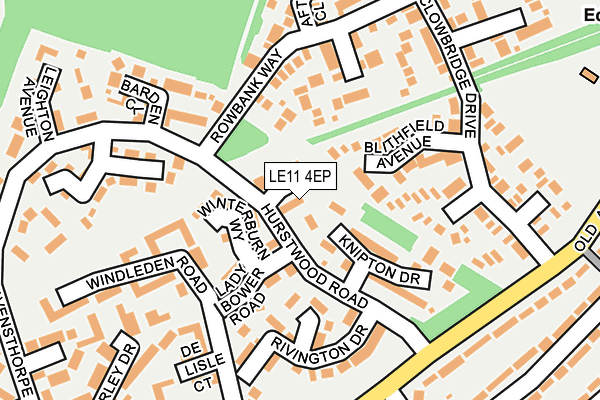 LE11 4EP map - OS OpenMap – Local (Ordnance Survey)