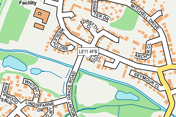 LE11 4FB map - OS OpenMap – Local (Ordnance Survey)
