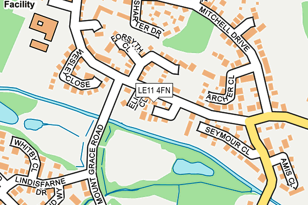 LE11 4FN map - OS OpenMap – Local (Ordnance Survey)