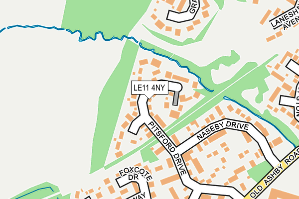 LE11 4NY map - OS OpenMap – Local (Ordnance Survey)