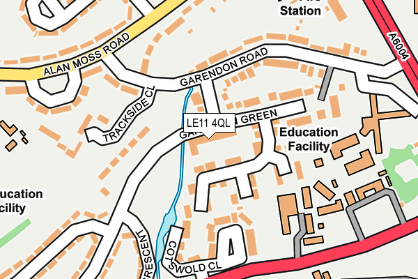 LE11 4QL map - OS OpenMap – Local (Ordnance Survey)