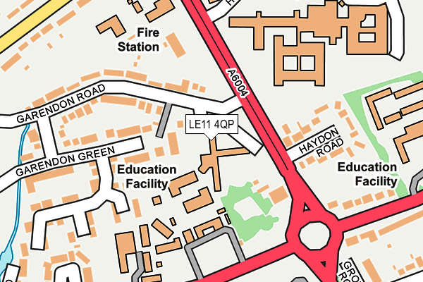LE11 4QP map - OS OpenMap – Local (Ordnance Survey)