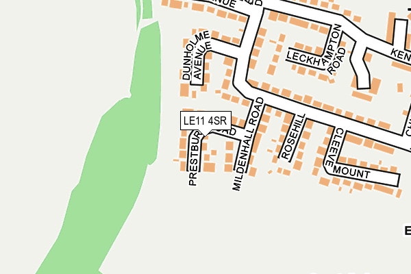 LE11 4SR map - OS OpenMap – Local (Ordnance Survey)
