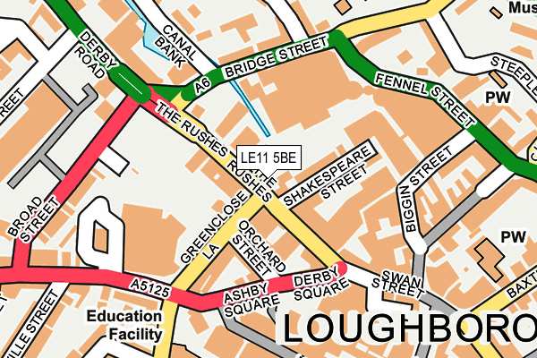 LE11 5BE map - OS OpenMap – Local (Ordnance Survey)