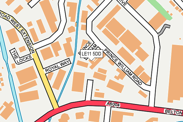 LE11 5DD map - OS OpenMap – Local (Ordnance Survey)