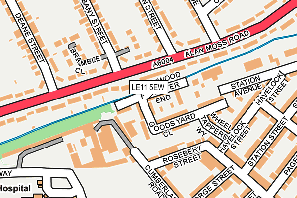 LE11 5EW map - OS OpenMap – Local (Ordnance Survey)