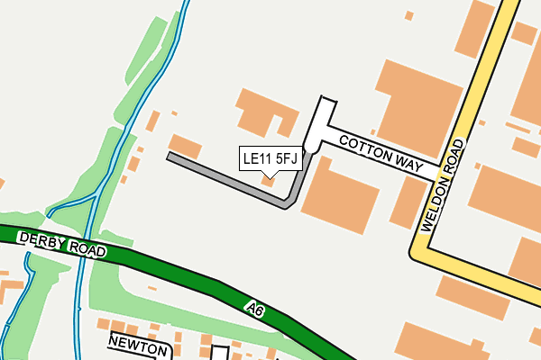 LE11 5FJ map - OS OpenMap – Local (Ordnance Survey)