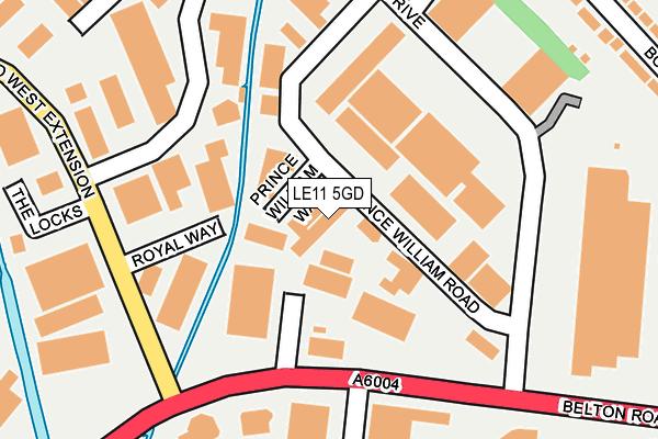 LE11 5GD map - OS OpenMap – Local (Ordnance Survey)