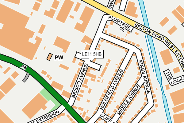 LE11 5HB map - OS OpenMap – Local (Ordnance Survey)