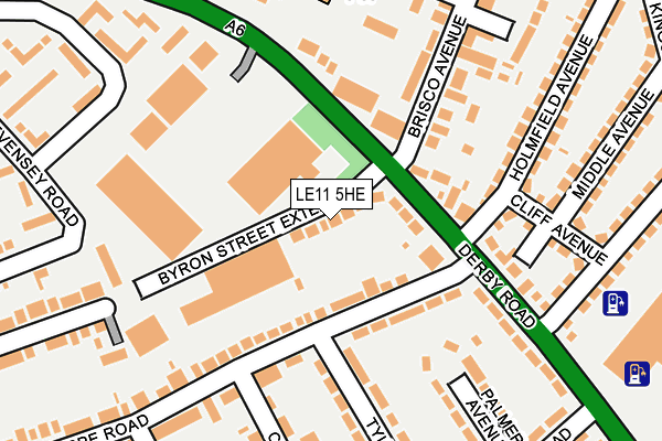 LE11 5HE map - OS OpenMap – Local (Ordnance Survey)