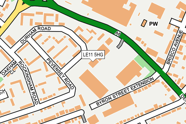 LE11 5HG map - OS OpenMap – Local (Ordnance Survey)